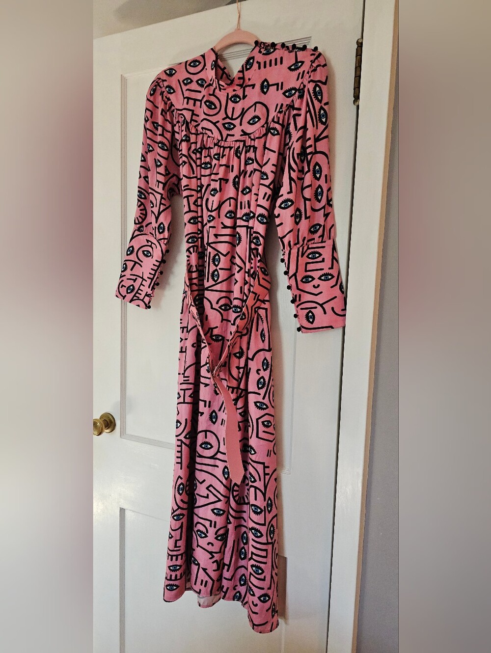 Anthropologie DELFI Collective Anna Eye Print Dress